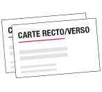 carte de visite recto verso