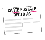 carte postale recto