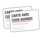 impression carte plastique code barre