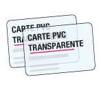 imprimer carte plastique transparente